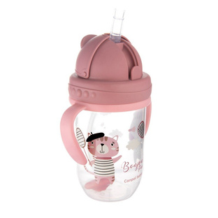 CANPOL BABIES Kubek niekapek PARIS 270ml ROŻ