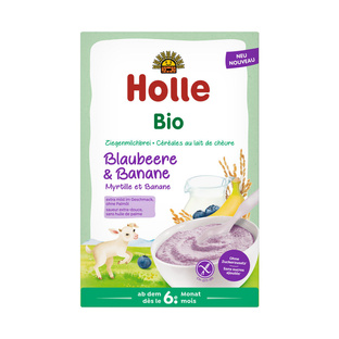 HOLLE Kaszka jagoda-banan z mlekiem kozim Bio, 200g