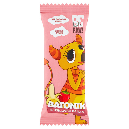 BeRAW Kids Batonik truskawka banan, 10x25g