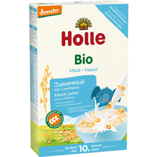 HOLLE Kaszka junior muesli z corn flakes 250g NOWE