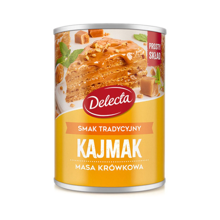 DELECTA Kajmak Masa krówkowa tradycyjna, 400g