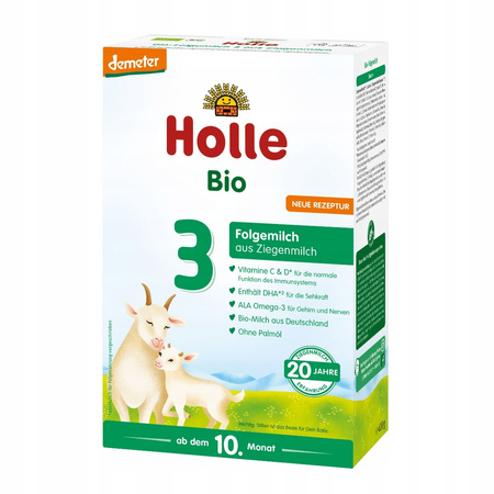 Mleko kozie 3 dla niemowląt Bio od 10. miesiąca 400g Holle 3