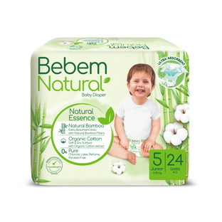 BEBEM Pieluszki bambusowe JUNIOR 5 (11-18kg) 24 szt.