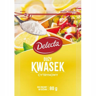 DELECTA Kwasek cytrynowy, 80g