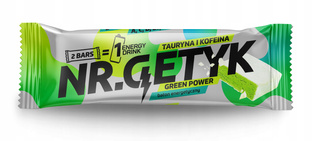 Baton energetyczny NR.GETYK Green smak Energy Drink Tauryna Kofeina 45g