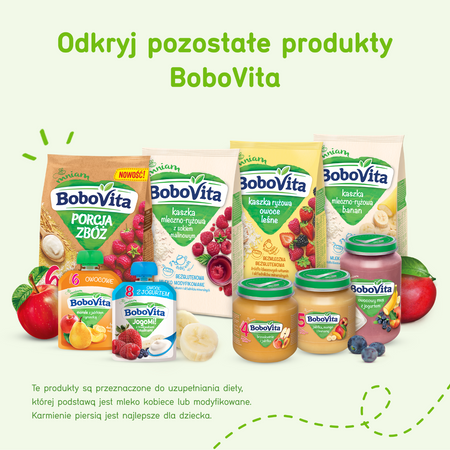 BOBOVITA Jabłka i banany z biszkoptem 190g