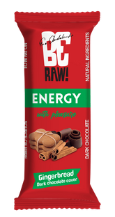 BeRAW Energy bar Gingerbread Dark chocolate cover 40 g