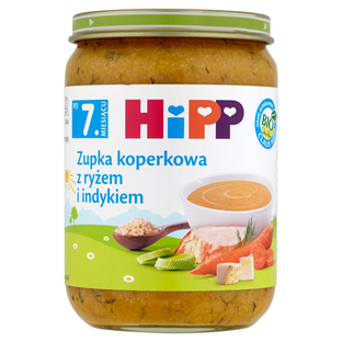 HIPP Zupka koperkowa z ryżem i indykiem BIO 190g