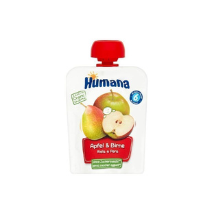 HUMANA Mus jabłko gruszka organic 90g +6m