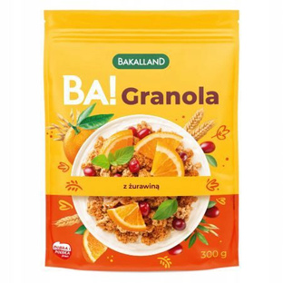 BAKALLAND BA! Granola z żurawiną, 300g