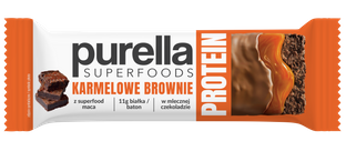 Baton Proteinowy Protein Bar Karmelowe Brownie 11g białka Purella 45g