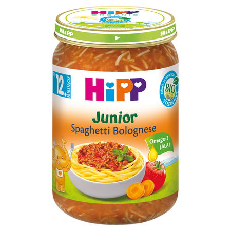 HIPP Spaghetti bolognese Nowy Bio 250g