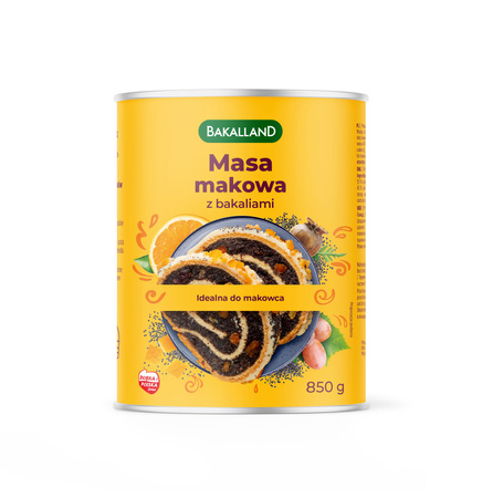 BAKALLAND Masa makowa z bakaliami 850 g