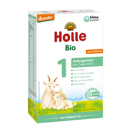 MLEKO POCZĄTKOWE KOZIE 1 DLA NIEMOWLĄT OD URODZENIA BIO 400g  HOLLE