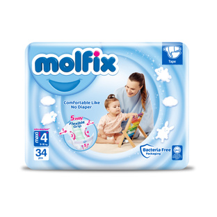 MOLFIX Pieluszki MAXI PLUS roz.4+ 34 szt.