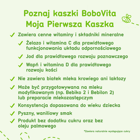 BOBOVITA Kaszka mleczna manna 230g