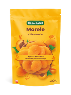 BAKALLAND Morele suszone bez pestek, 300g