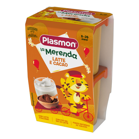 PLASMON Mleczny deserek czekoladowy 2x120 g