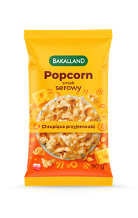 BAKALLAND Popcorn serowy, 90g