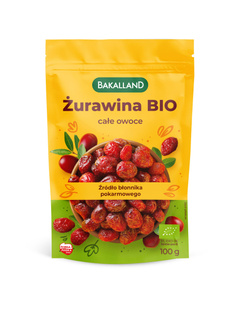 BAKALLAND Żurawina Całe owoce 100g