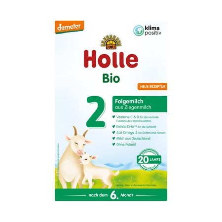 MLEKO NASTĘPNE KOZIE 2 DLA NIEMOWLĄT PO 6 MIESIĄCU BIO 400 g - HOLLE