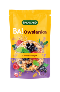 BAKALLAND BA! Owsianka z 5 owocami leśnymi, 47g