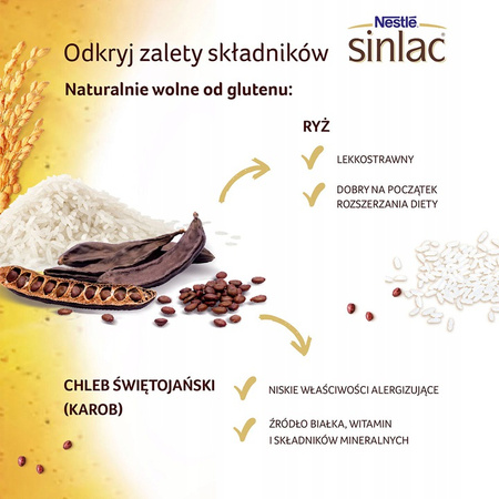 NESTLE Kaszka SINLAC 500g x 4 sztuki