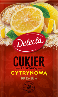 DELECTA Cukier ze skórką cytrynową, 30g