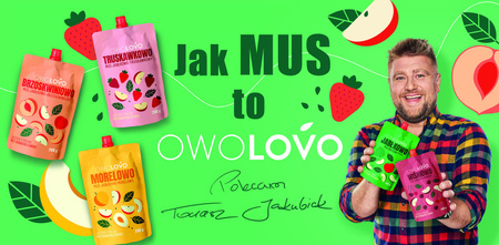 OWOLOVO Mus jabłkowo-wiśniowy 200g