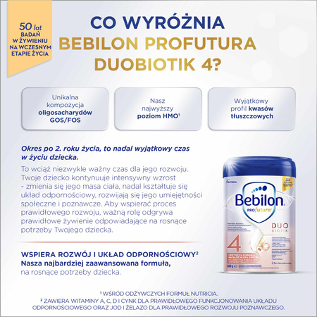 BEBILON Profutura 4 Mleko modyfikowane, 800g