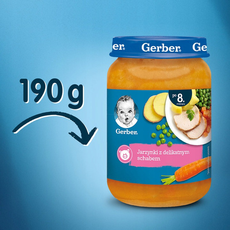 GERBER Jarzynki z delikatnym schabem x 3 sztuk.