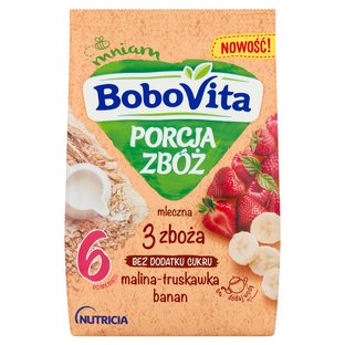 BOBOVITA Porcja Zbóż mlcz 3 zboża mal-tru-ban,210g