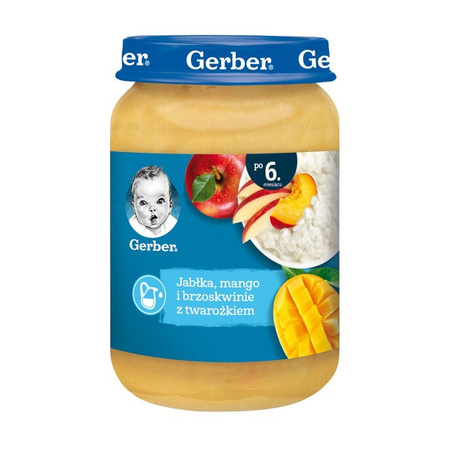 GERBER Deserek jabłko mango brzoskwinia 190g