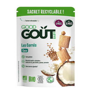 GOOD GOUT Kostki kokosowe BIO, 50g