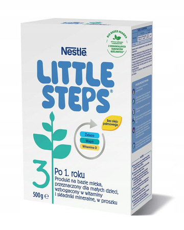 NESTLE LITTLE STEPS 3 MLEKO MODYFIKOWANE JUNIOR DLA DZIECI PO 1 ROKU 2 x 500G