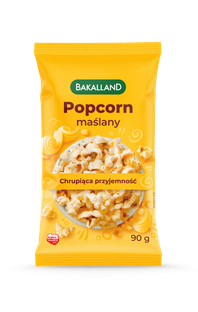 BAKALLAND Popcorn maślany, 90g