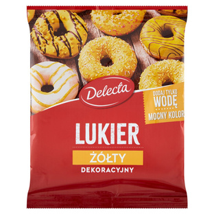 DELECTA Lukier dekoracyjny żółty, 80g