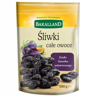 BAKALLAND Śliwki suszone, 100g