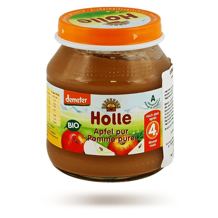 HOLLE Deser dla niem przetarte jabłuszko Bio.125g