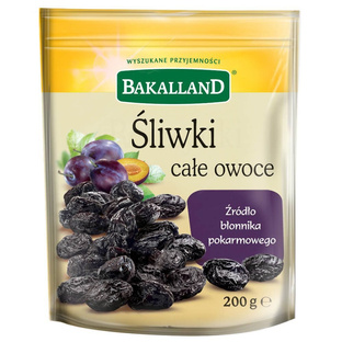 BAKALLAND Śliwki suszone, 200g