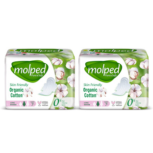 MOLPED Pure&amp;Soft Podpaski EKO LONG 2x7szt.