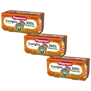 PLASMON Obiadek Królik (2x80g)x3 opakowania