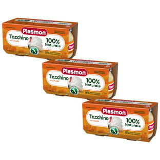 PLASMON Obiadek Indyk (2x80g)x3 opakowania