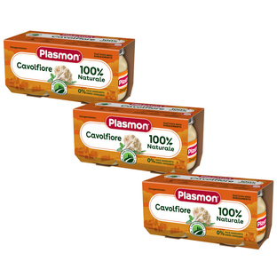 PLASMON Obiadek Kalafior (2x80g)x3 opakowania