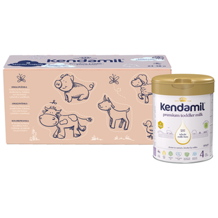 Kendamil Premium 4 HMO+, 2,4 kg (3× 800g), kreatywne opakowanie z prezentem