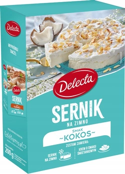 DELECTA Ciasto Sernik na zimno smak kokosowy 200g