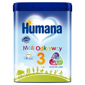 HUMANA 3 Mali Odkrywcy mleko modyfikowane po 12m 650g