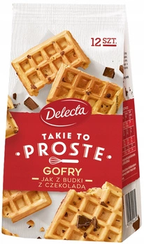 DELECTA Gofry z płatkami czekolady 360g