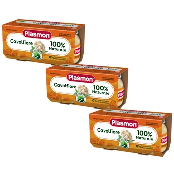 PLASMON Obiadek Kalafior (2x80g)x3 opakowania