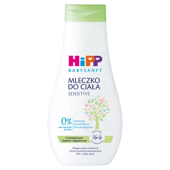 MLECZKO DO CIAŁA SENSITIVE OD 1 DNIA HIPP BABYSANFT 350 ml